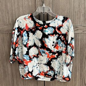 MSGM Printed Silk Top